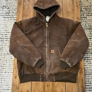 Brown Hooded Jacket